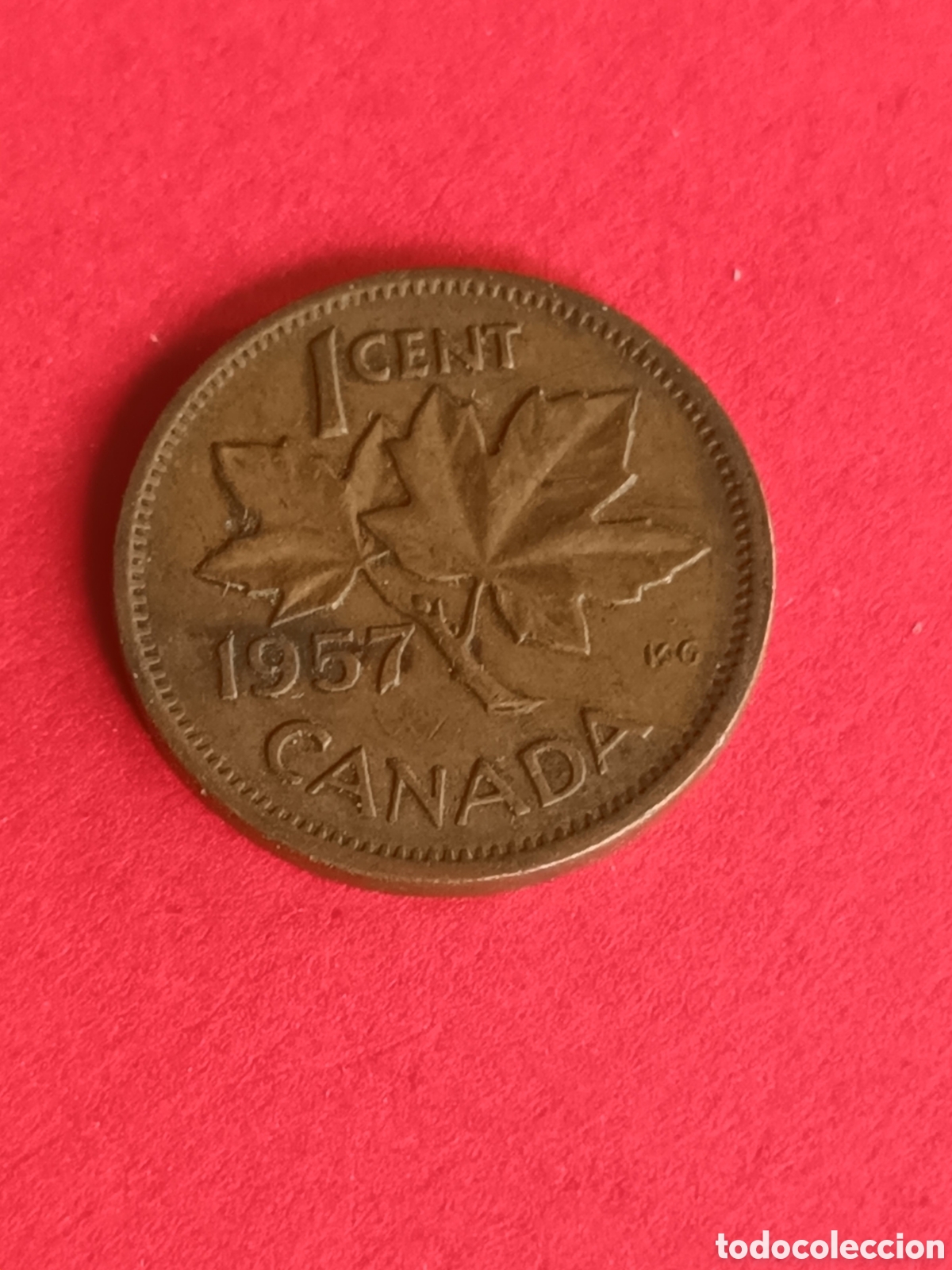 Monedas antiguas de Am&eacute;rica: CANAD&Aacute;. 1 CENTAVO DE 1957. - Foto 1