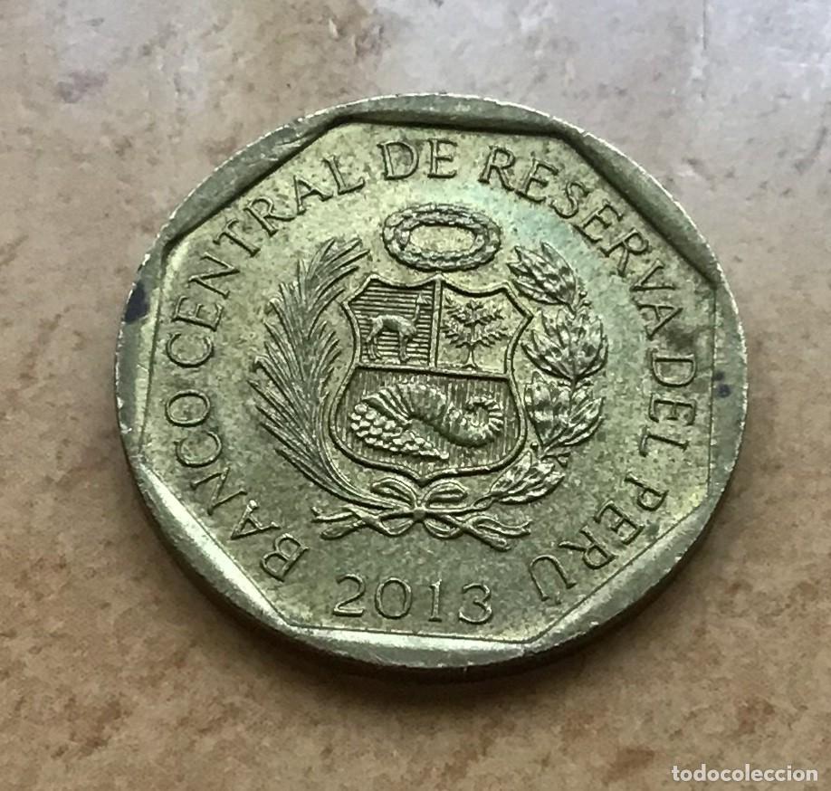Monedas antiguas de Am&eacute;rica: 10 c&eacute;ntimos de Per&uacute;. A&ntilde;o 2013 - Foto 2