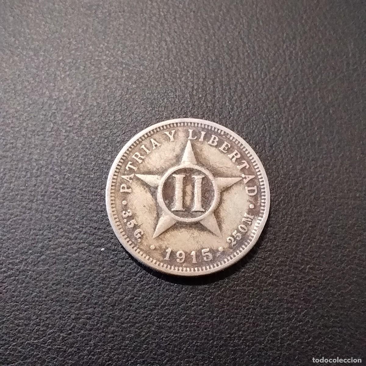 Monedas antiguas de Am&eacute;rica: Moneda 2 centavos, Cuba 1915 - Foto 1