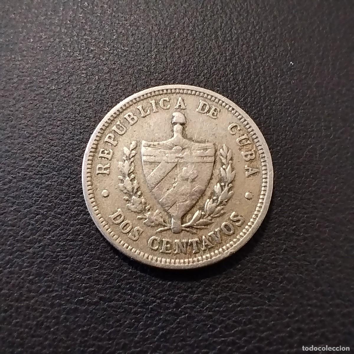 Monedas antiguas de Am&eacute;rica: Moneda 2 centavos, Cuba 1916 - Foto 2