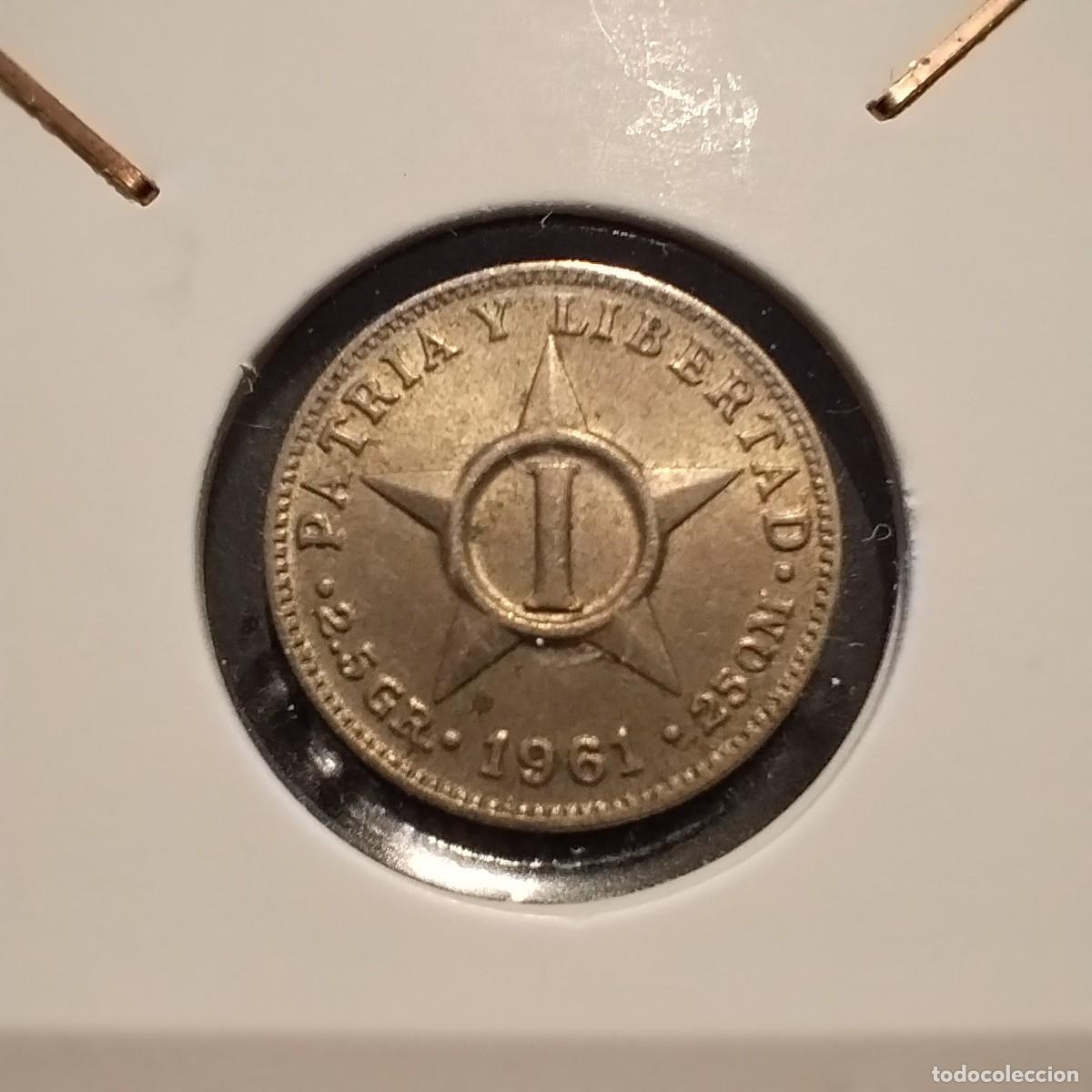 Monedas antiguas de Am&eacute;rica: Moneda 1 centavo, Cuba 1961 - Foto 1