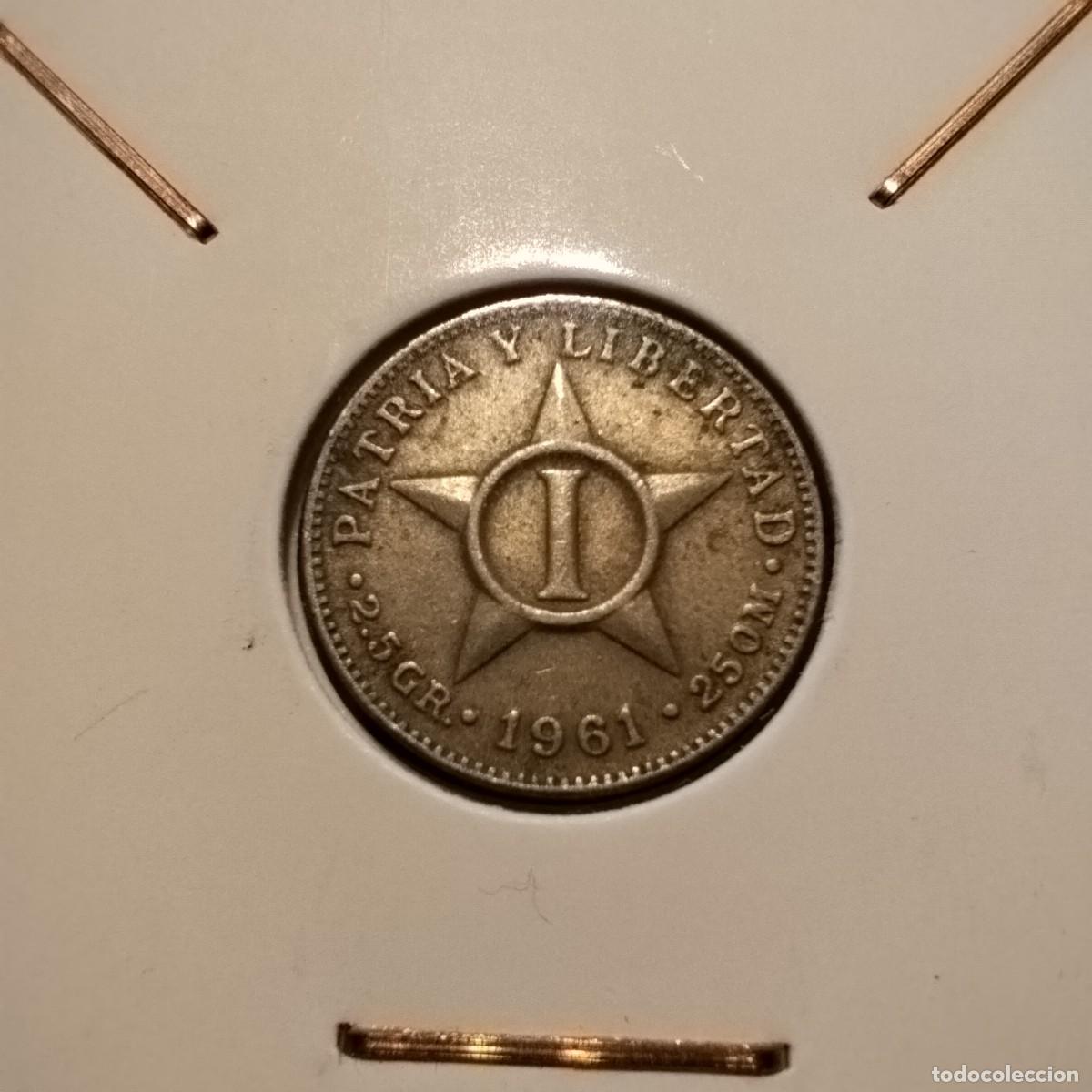 Monedas antiguas de Am&eacute;rica: Moneda 1 centavo, Cuba 1961 - Foto 1