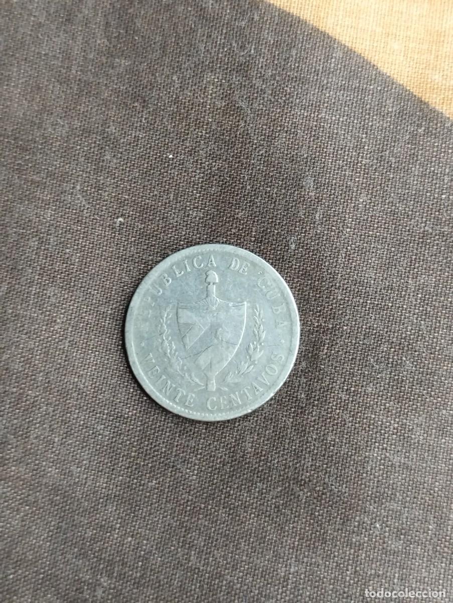 Monedas antiguas de Am&eacute;rica: Moneda de 1920 , Cuba . De plata - Foto 1