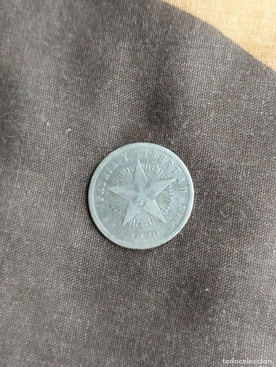 Monedas antiguas de Am&eacute;rica: Moneda de 1920 , Cuba . De plata - Foto 2