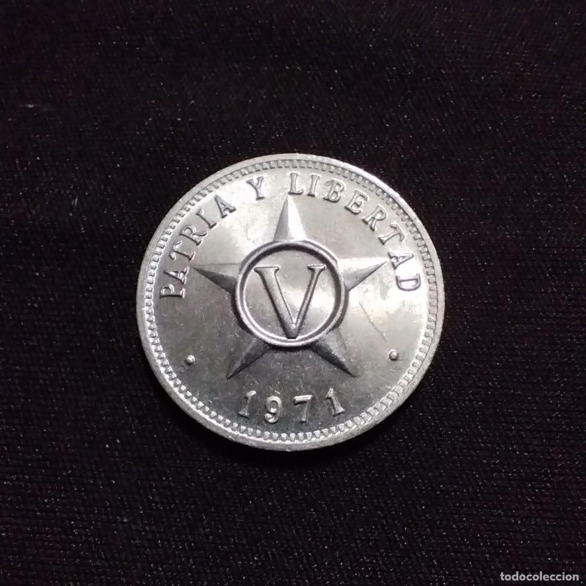 Monedas antiguas de Am&eacute;rica: Moneda 5 centavos, Cuba 1971 - Foto 1