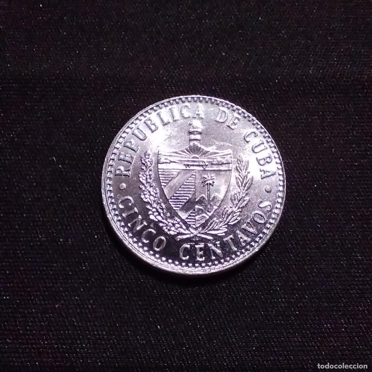 Monedas antiguas de Am&eacute;rica: Moneda 5 centavos, Cuba 2020 - Foto 2