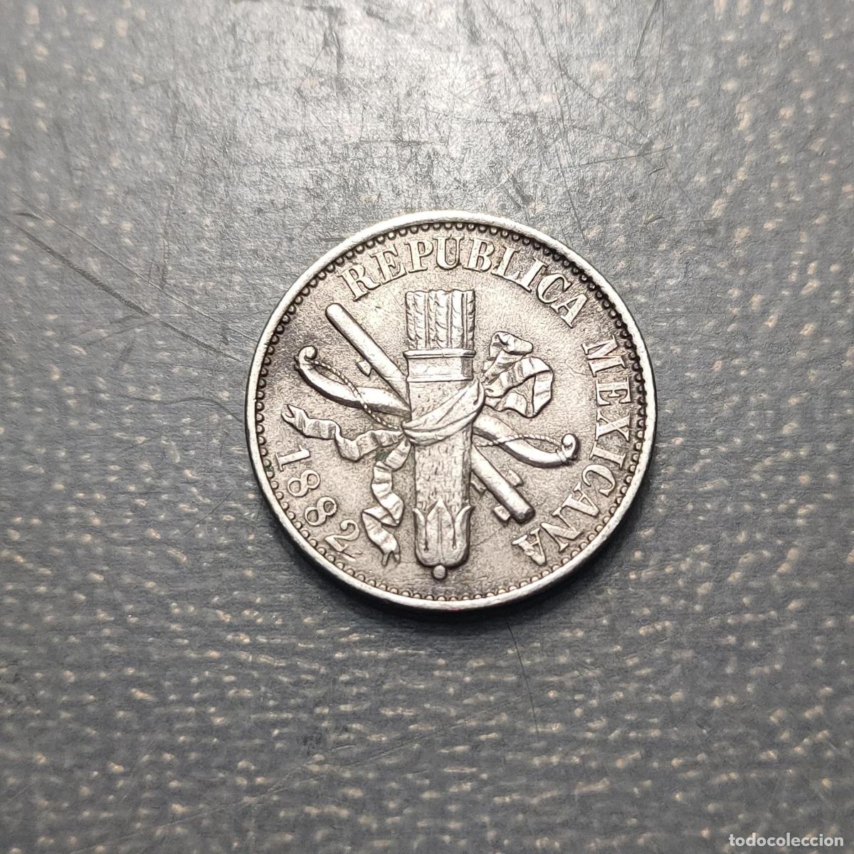 Monedas antiguas de Am&eacute;rica: MEXICO 5 CENTAVOS 1882 MBC - Foto 1
