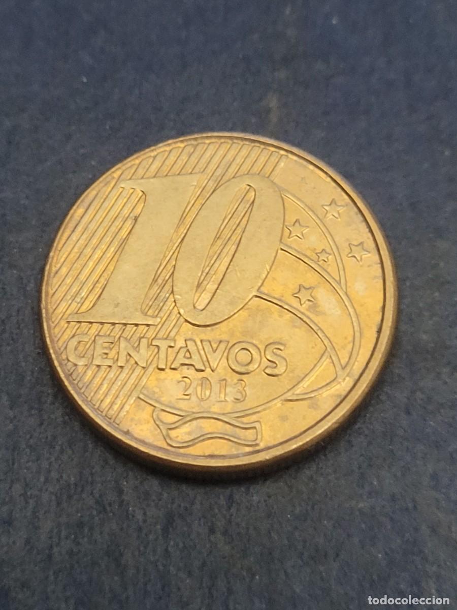 Monedas antiguas de Am&eacute;rica: Moneda 10 centavos 2013 Brasil - Foto 2