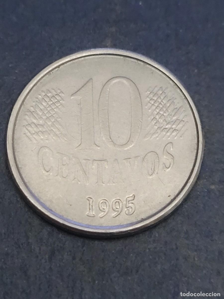 Monedas antiguas de Am&eacute;rica: Moneda 10 centavos 1995 Brasil - Foto 2