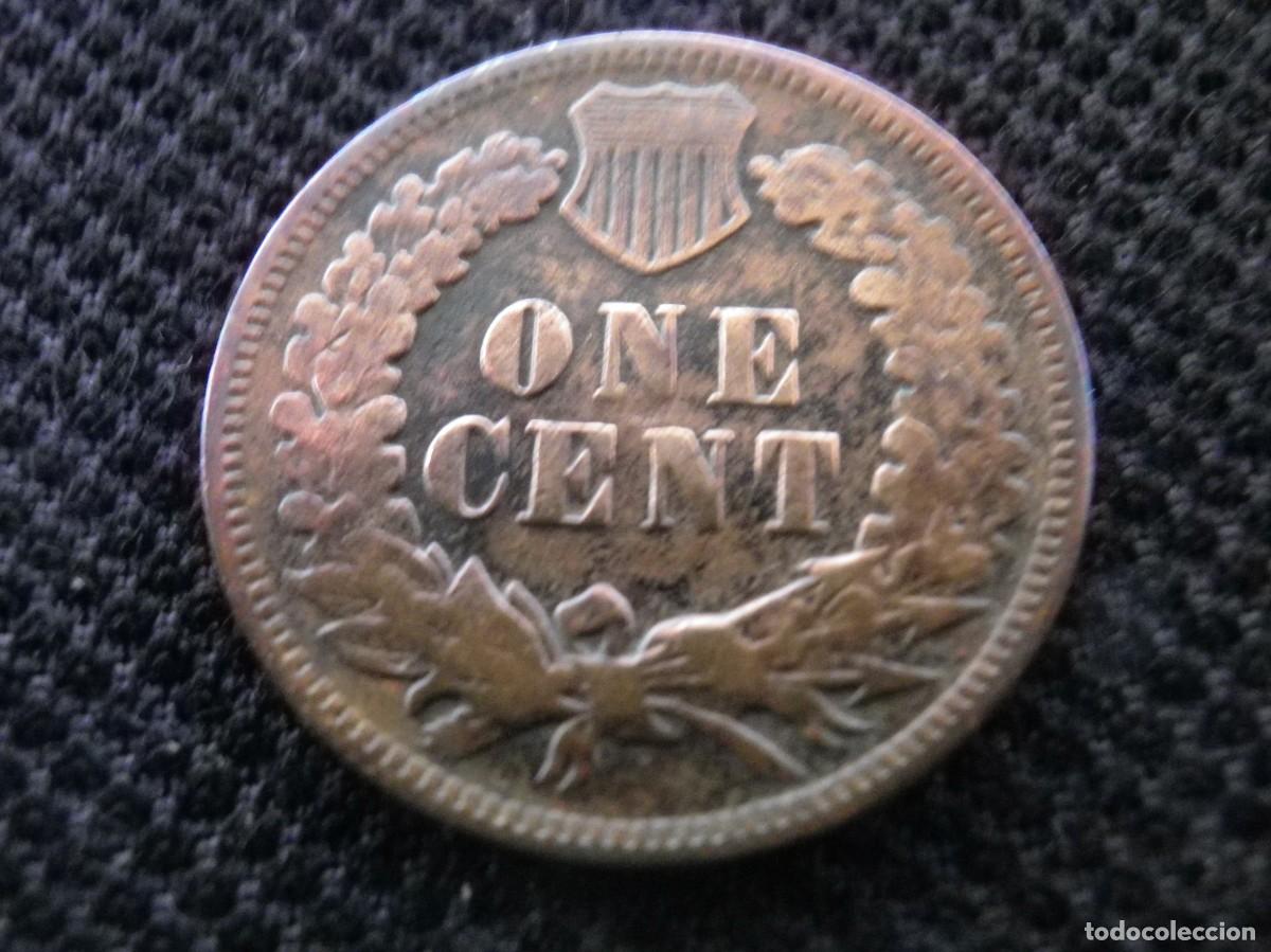 Monedas antiguas de Am&eacute;rica: MONEDA DE BRONCE CON CARA DE INDIO,DE ONE CENT,A&Ntilde;O 1905 - Foto 2