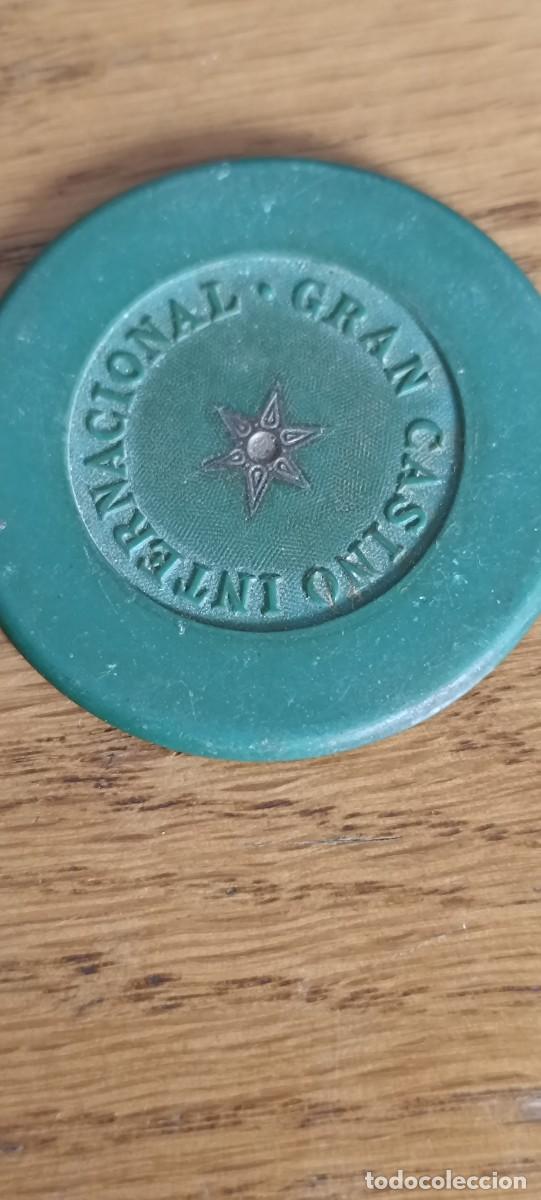 Monedas antiguas de Am&eacute;rica: ANTIGUA MONEDA DE PLASTICO DE GRAN CASINO INTERNACIONAL DE BRASIL O PORTUGAL, 20.000 REIS
