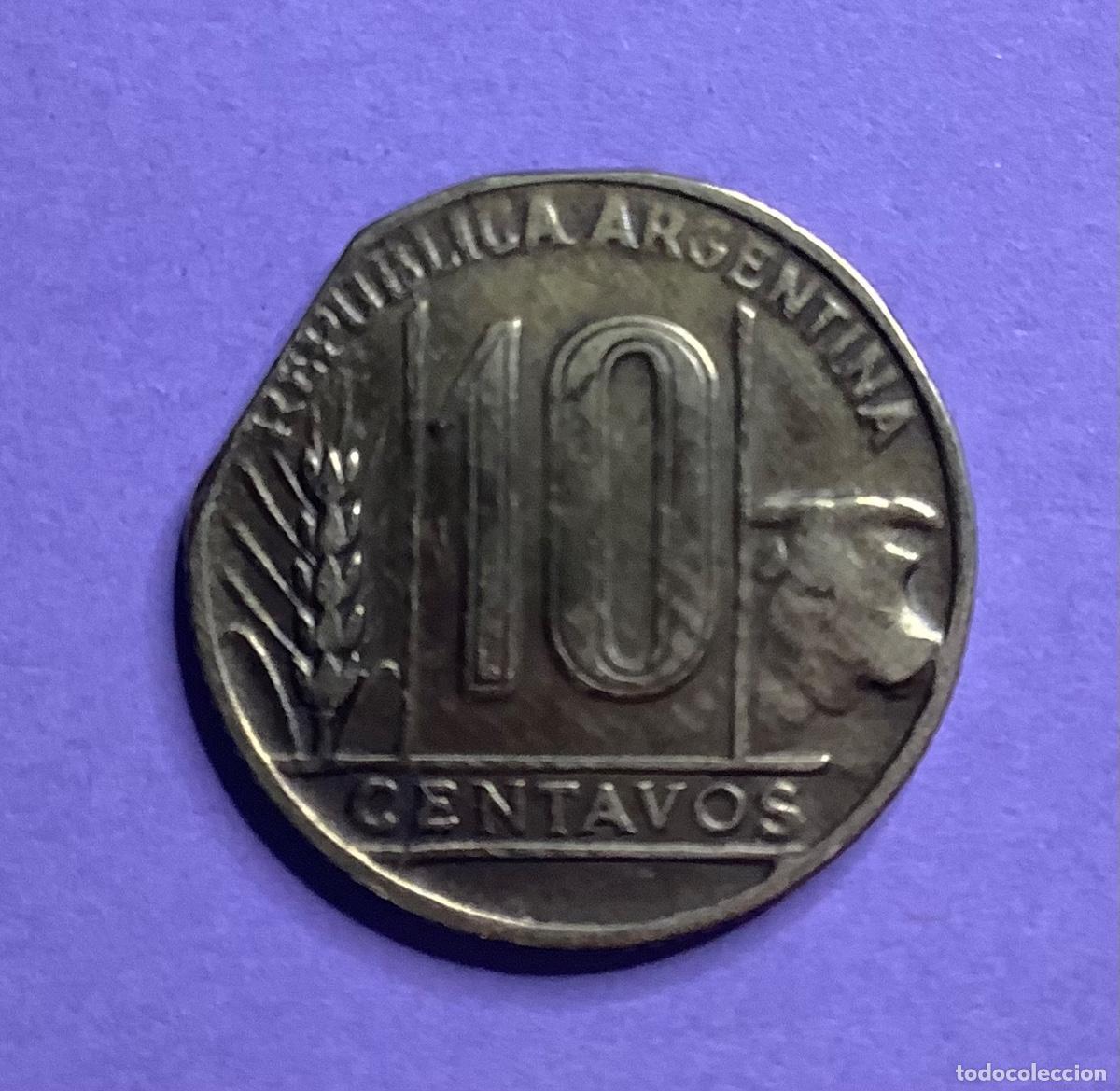 Monedas antiguas de Am&eacute;rica: ARGENTINA. 10 centavos 1948 con error km 41 - Foto 2