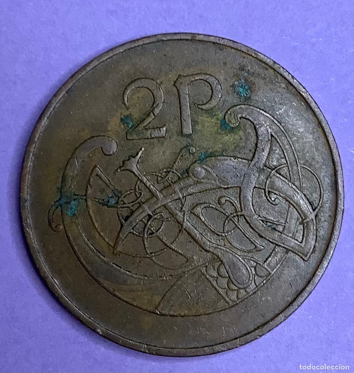 Monnaies anciennes d'Am&eacute;rique: IRLANDA 2 peniques 1975 km 21