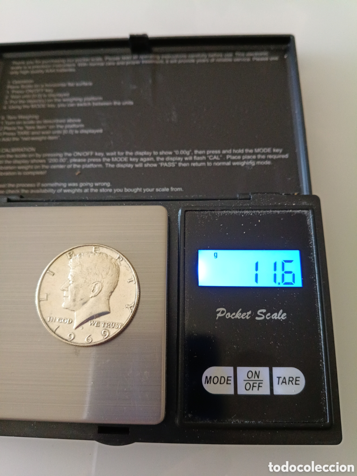 Monedas antiguas de Am&eacute;rica: 1/2 dolar 1969 Kennedy - Foto 3