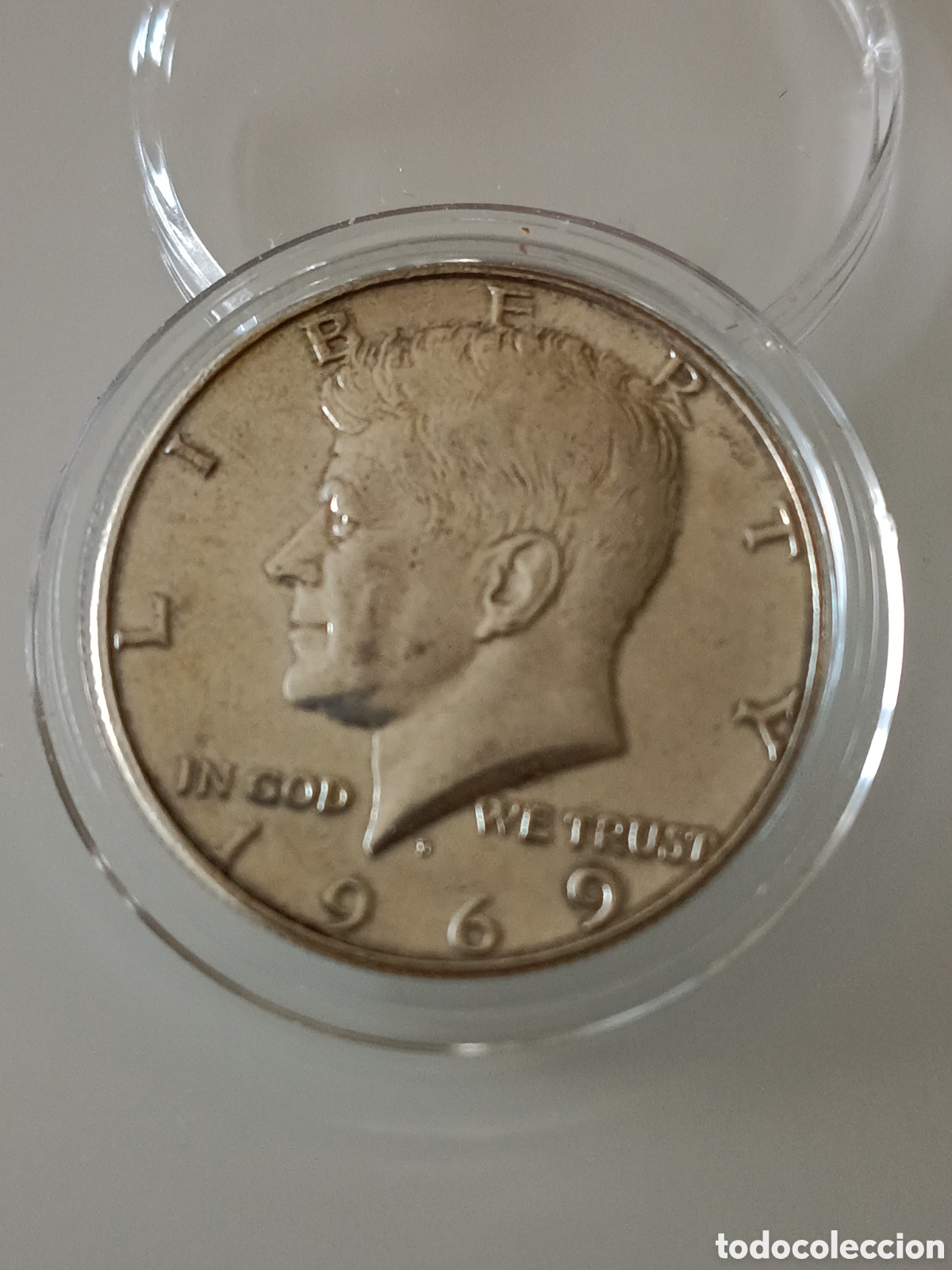 Monedas antiguas de Am&eacute;rica: 1/2 dolar 1969 Kennedy - Foto 1
