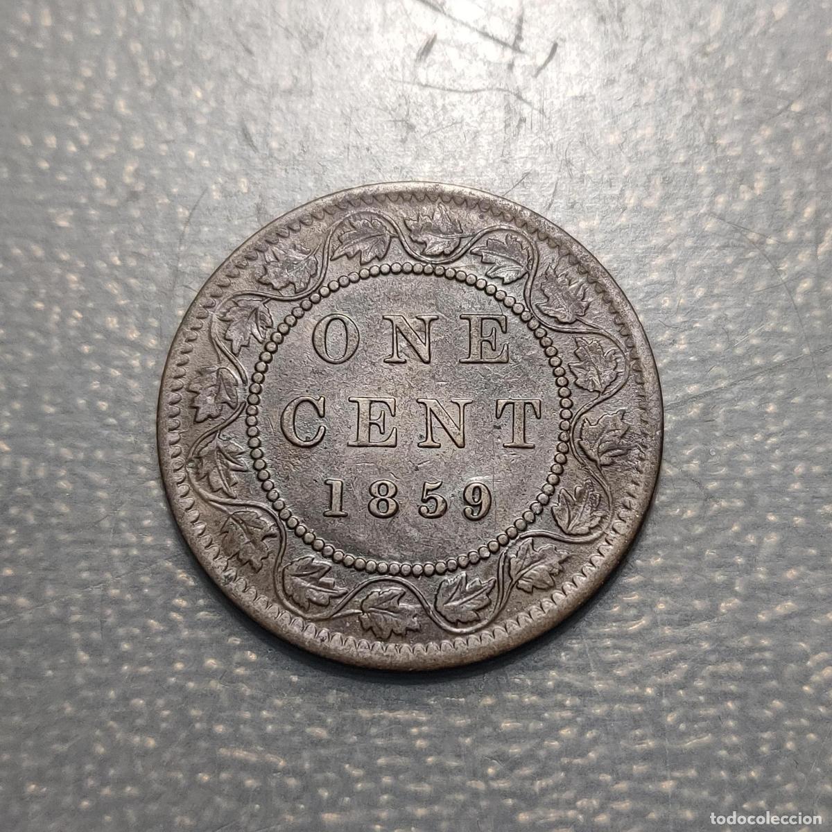 Monedas antiguas de Am&eacute;rica: CANADA 1 CENT 1859 MBC/MBC+ - Foto 4