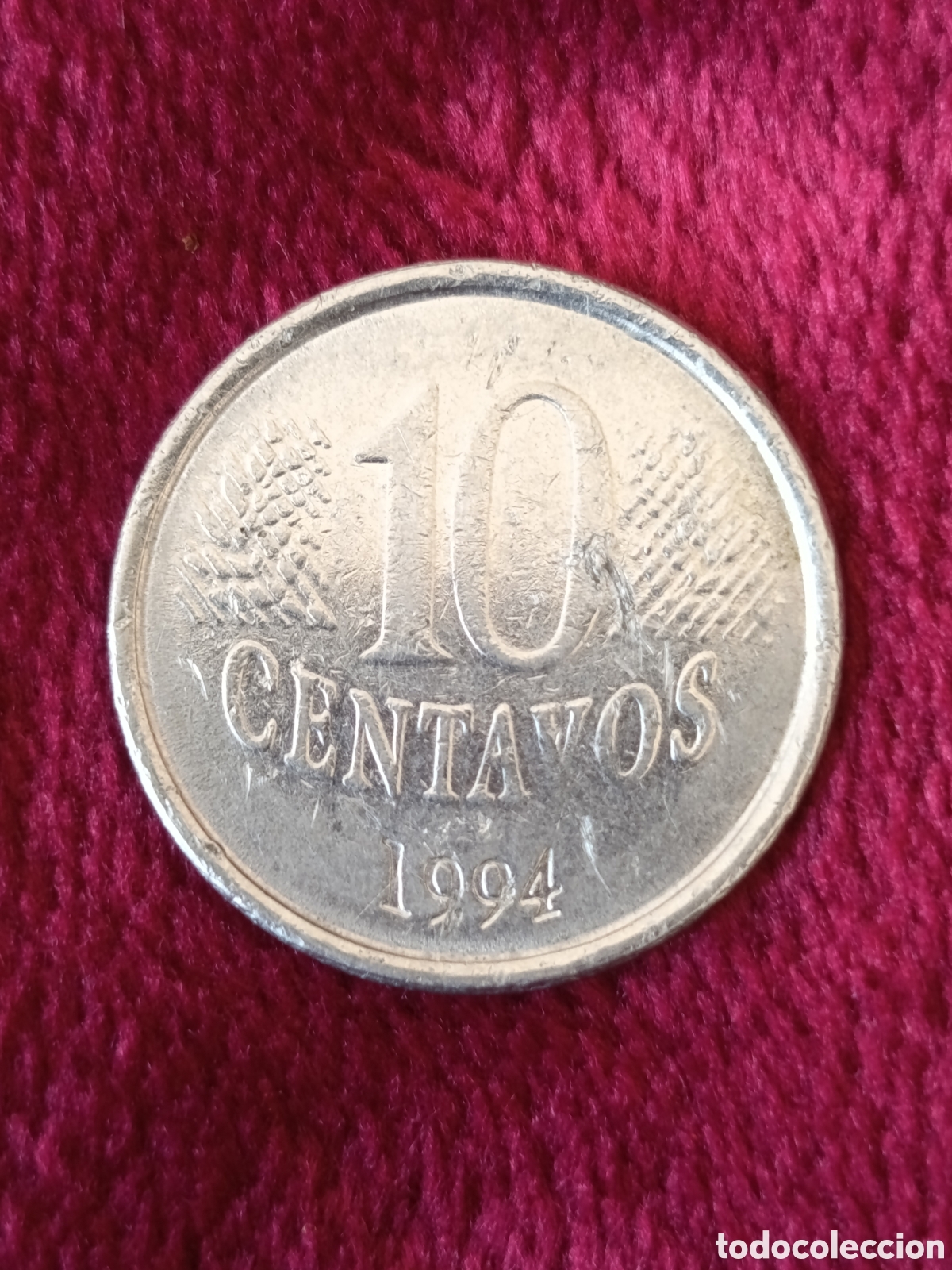 Monedas antiguas de Am&eacute;rica: Moneda 10 Centavos Brasil 1994 - Foto 2