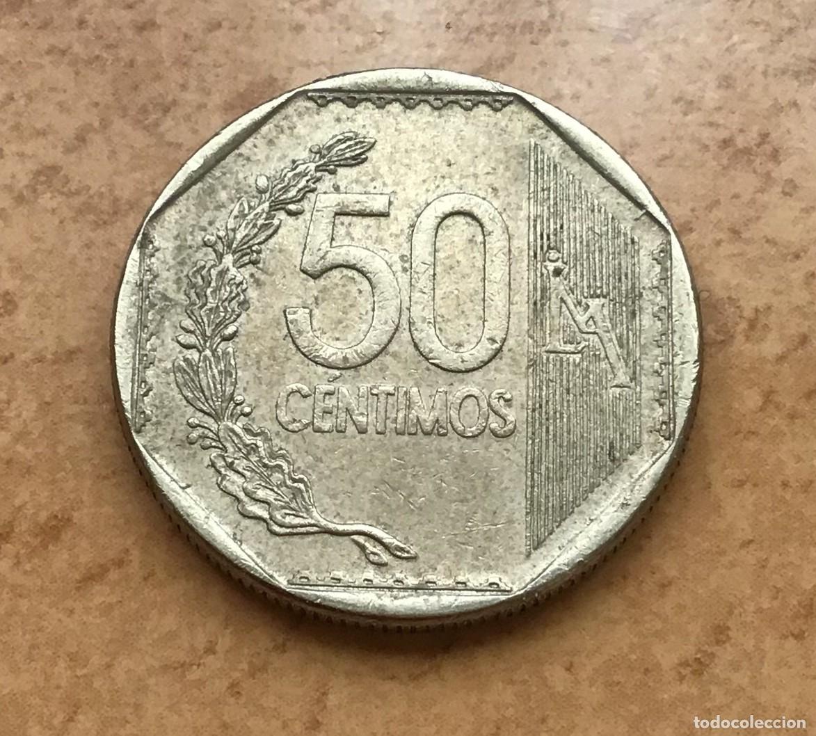 Monedas antiguas de Am&eacute;rica: 50 c&eacute;ntimos de Per&uacute;. A&ntilde;o 2022 - Foto 2