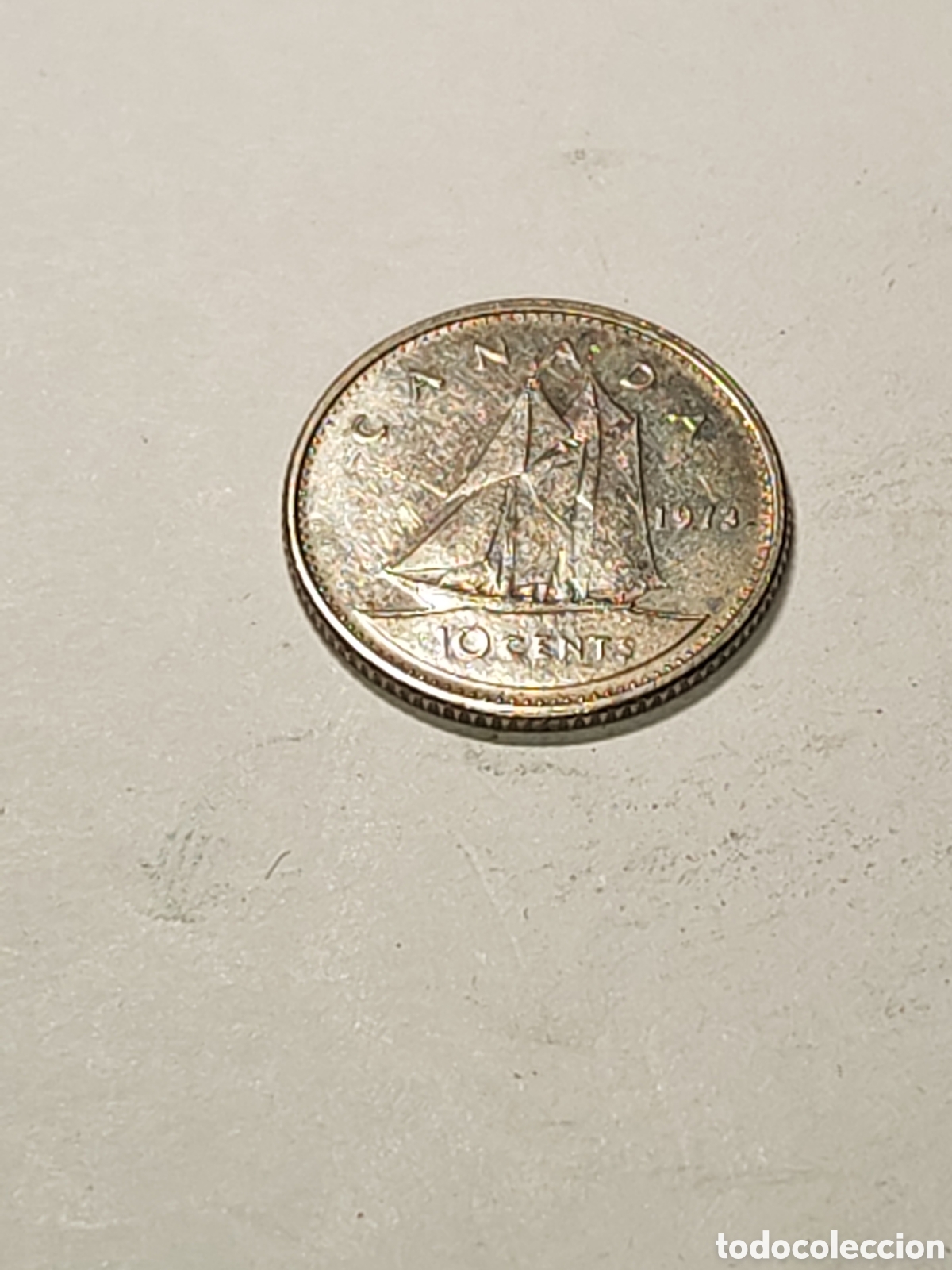 Monedas antiguas de Am&eacute;rica: Canada. 10 centavos. 1973. - Foto 4