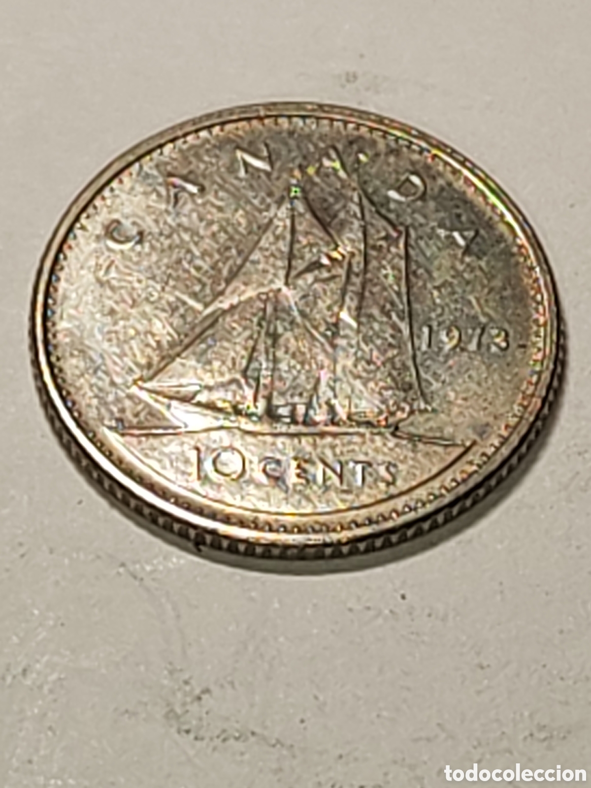 Monedas antiguas de Am&eacute;rica: Canada. 10 centavos. 1973. - Foto 1