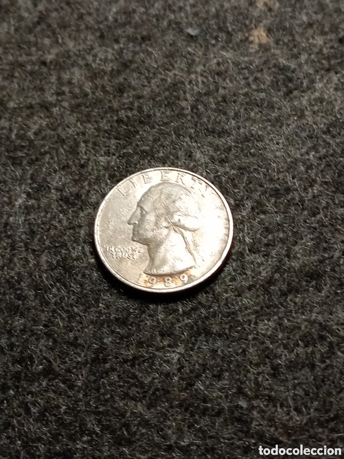 Monedas antiguas de Am&eacute;rica: Quarto de dolar 1989 - Foto 1