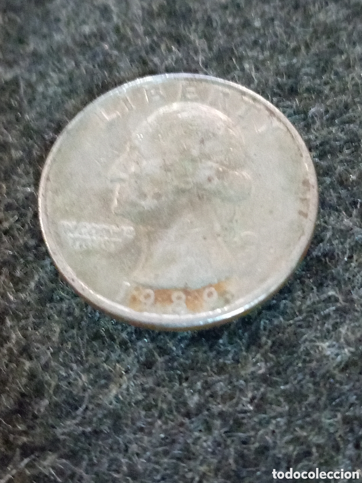 Monedas antiguas de Am&eacute;rica: Quarto de dolar 1989 - Foto 2