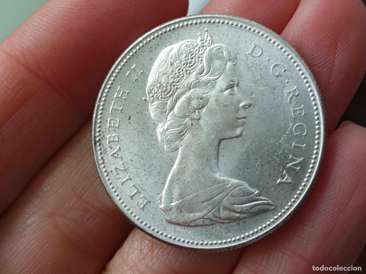 Monedas antiguas de Am&eacute;rica: Canada, (One) 1 Dollar 1967 Plata - Foto 2