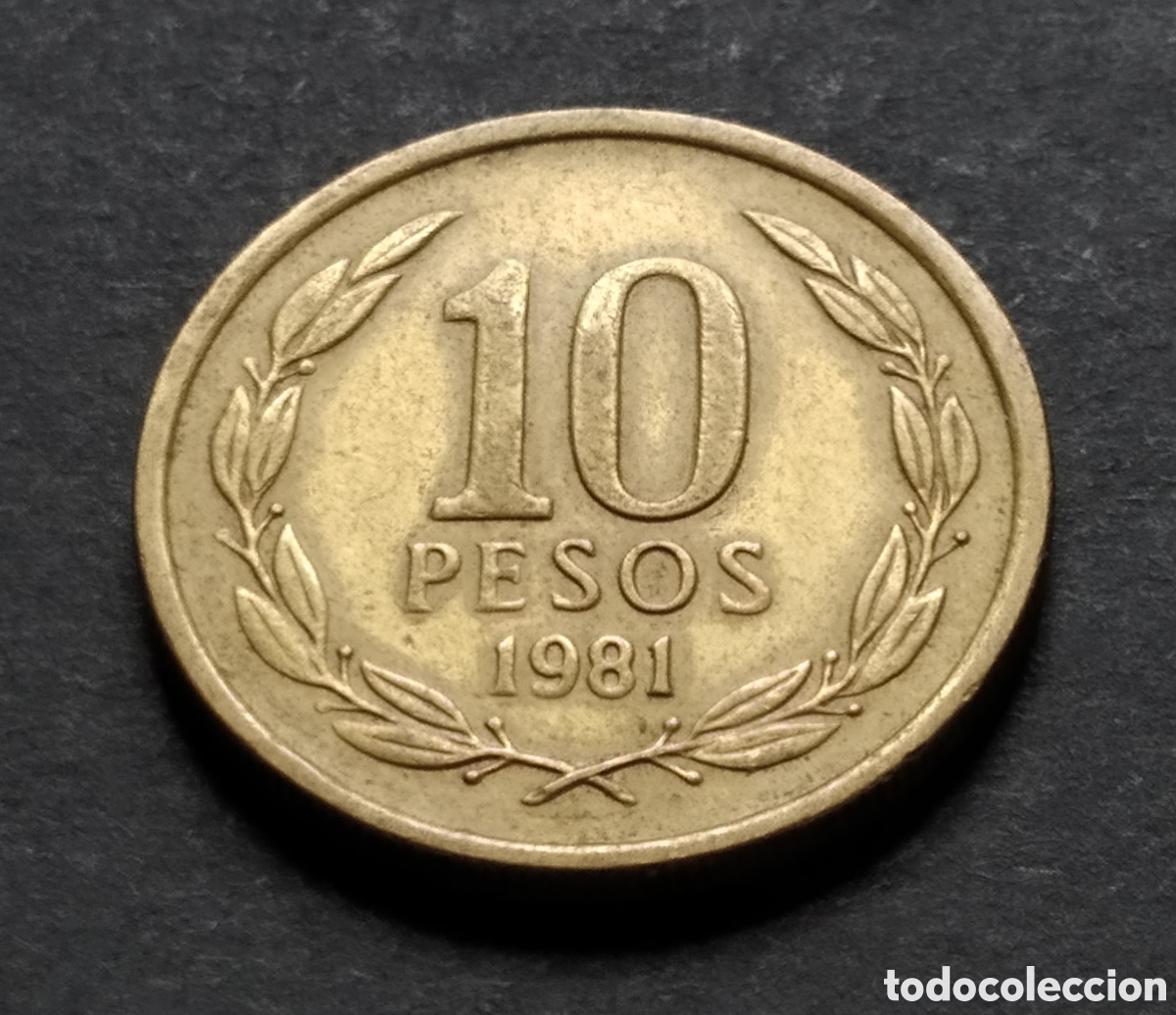 Monedas antiguas de Am&eacute;rica: MONEDA - CHILE 10 PESOS 1981 - Foto 3