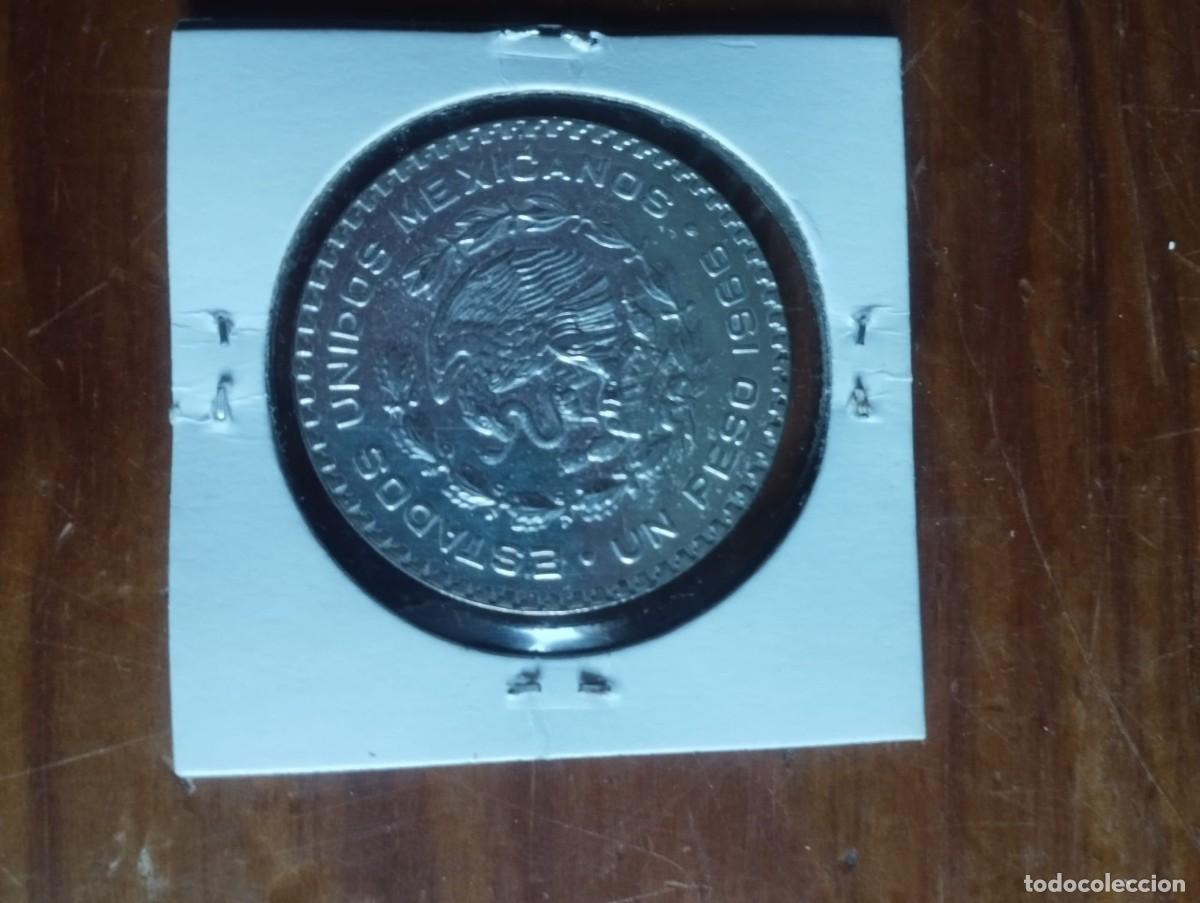 Monedas antiguas de Am&eacute;rica: Moneda PLATA de 1 peso de M&eacute;xico de 1966 - Foto 2