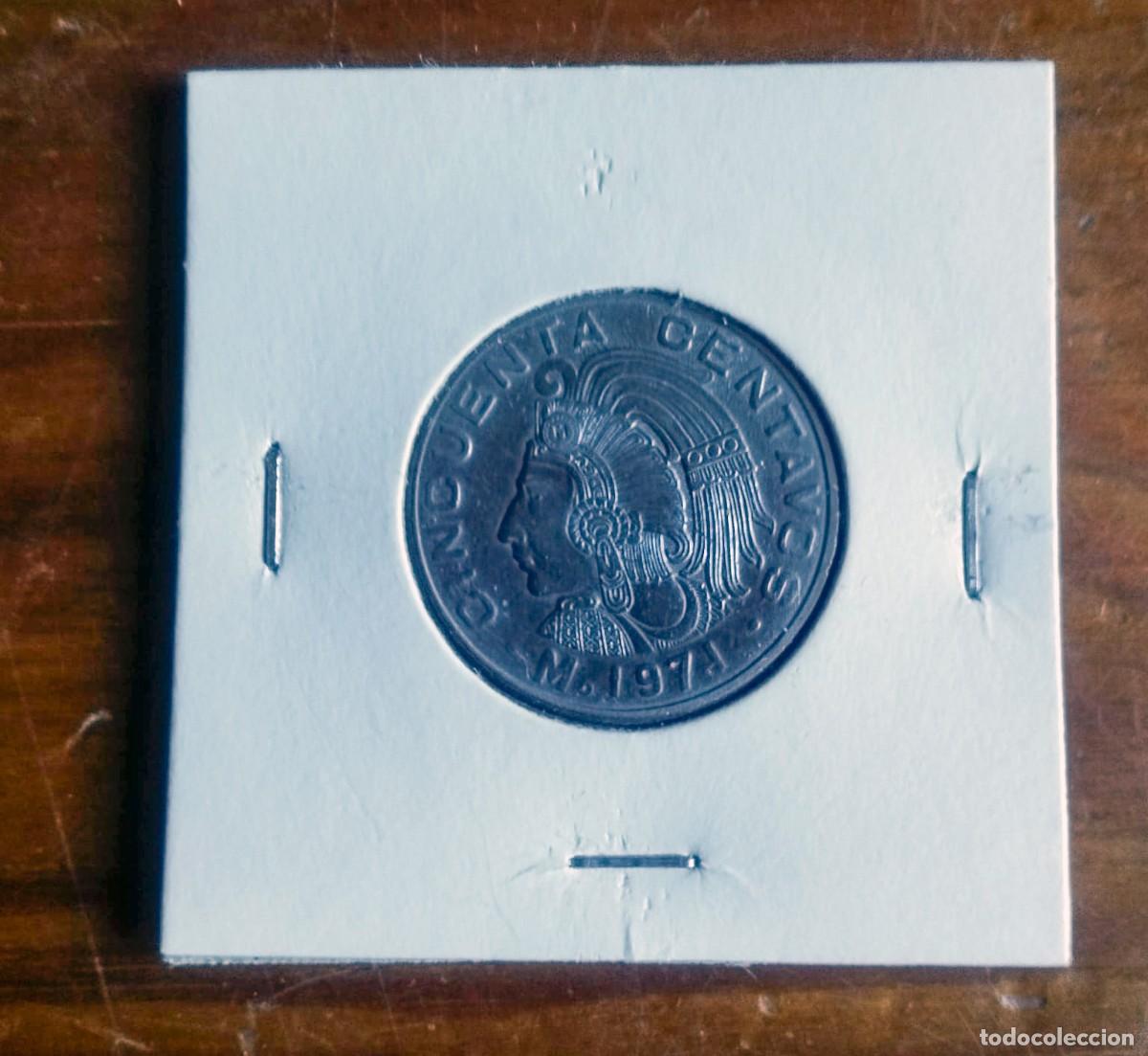 Monedas antiguas de Am&eacute;rica: 50 centavos 1971 M&eacute;xico - Foto 1