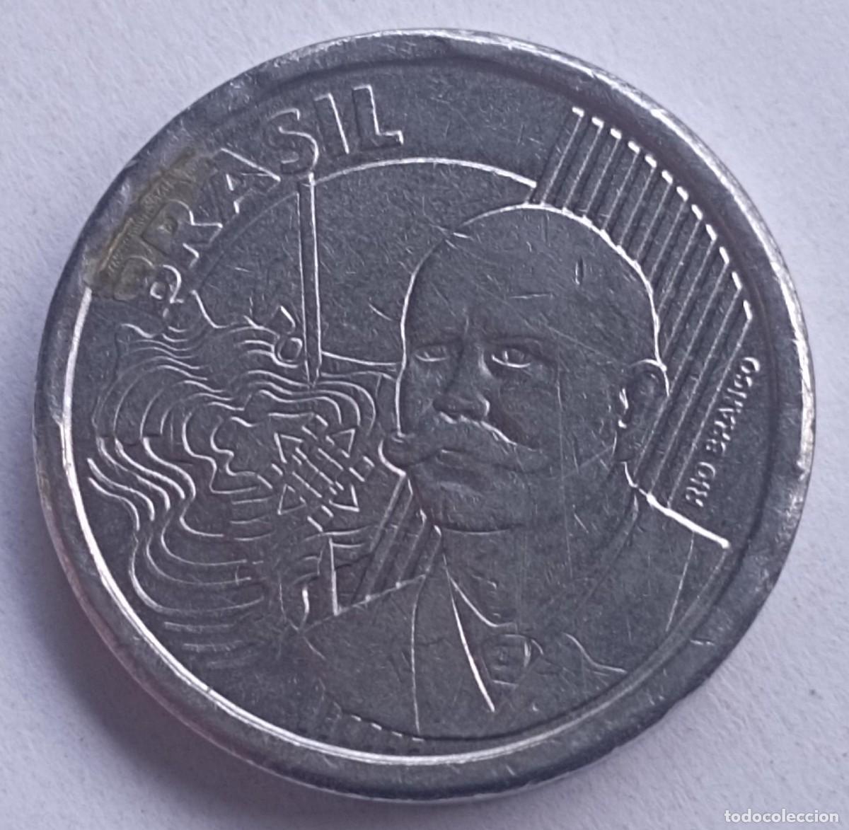 Monedas antiguas de Am&eacute;rica: Moneda de Brasil 50 centavos del 2009 - Foto 2