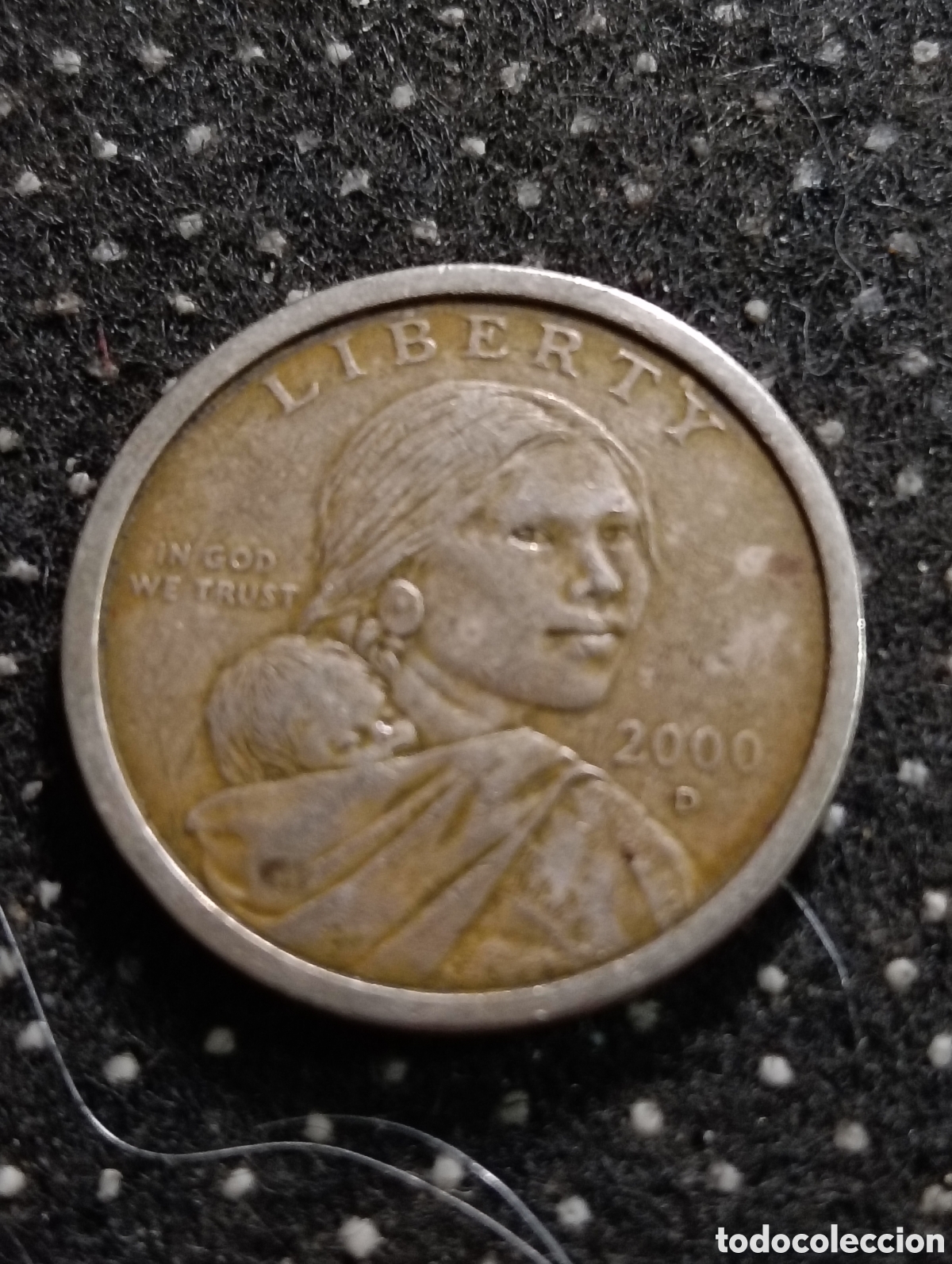 Monedas antiguas de Am&eacute;rica: DOLAR DOLLAR ONE LIBERTY 2000 D CIRCULADA - Foto 1