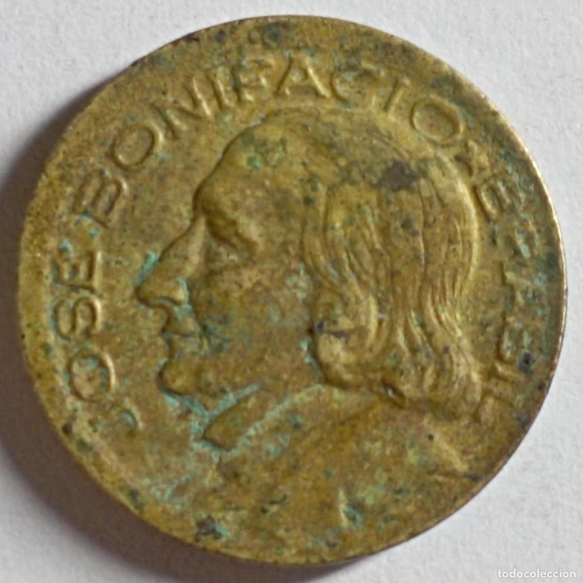 Monedas antiguas de Am&eacute;rica: Moneda de Brasil 10 centavos de 1955 - Foto 2