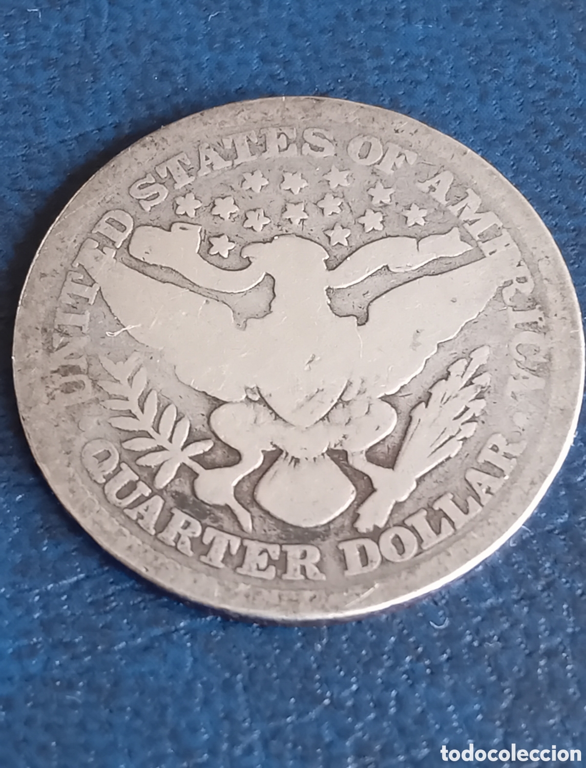 Monedas antiguas de Am&eacute;rica: DOLAR QUARTER BARBER 1898 - Foto 4