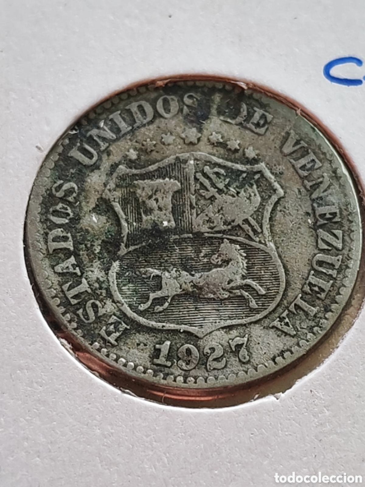 Monedas antiguas de Am&eacute;rica: Venezuela. 5 centimos. 1927. - Foto 4
