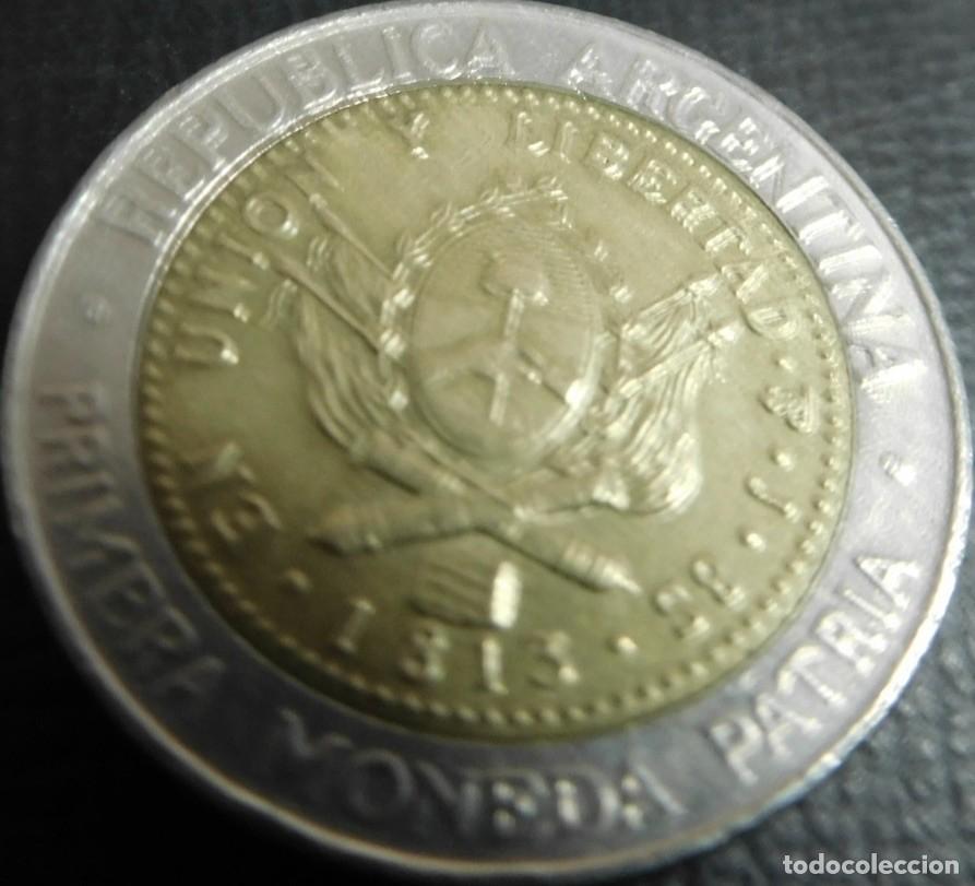 Monedas antiguas de Am&eacute;rica: Moneda argentina de 20 centavos. 2993 - Foto 2