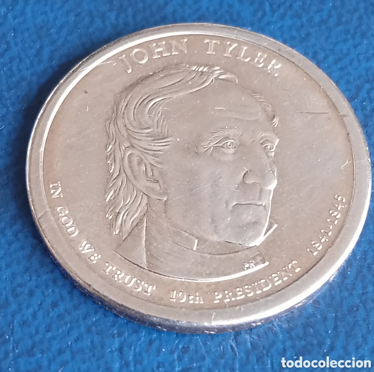 Monedas antiguas de Am&eacute;rica: D&Oacute;LAR JOHN TYLER USA - Foto 4