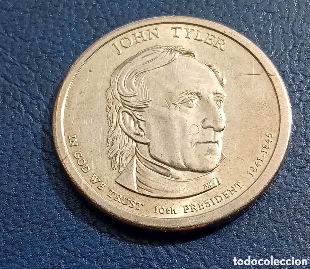 Monedas antiguas de Am&eacute;rica: D&Oacute;LAR JOHN TYLER USA - Foto 1