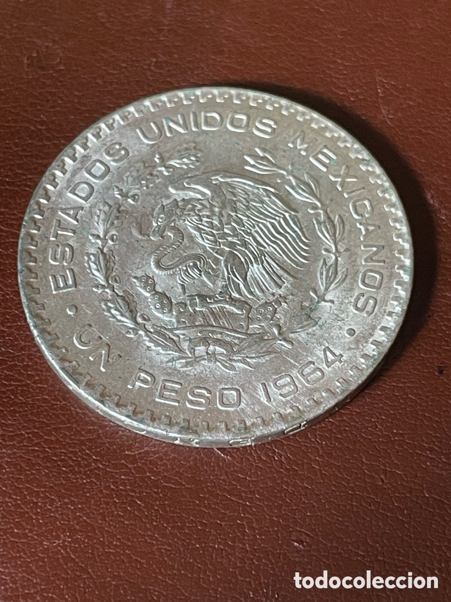 Monedas antiguas de Am&eacute;rica: Moneda Mexico 1 peso - Foto 2