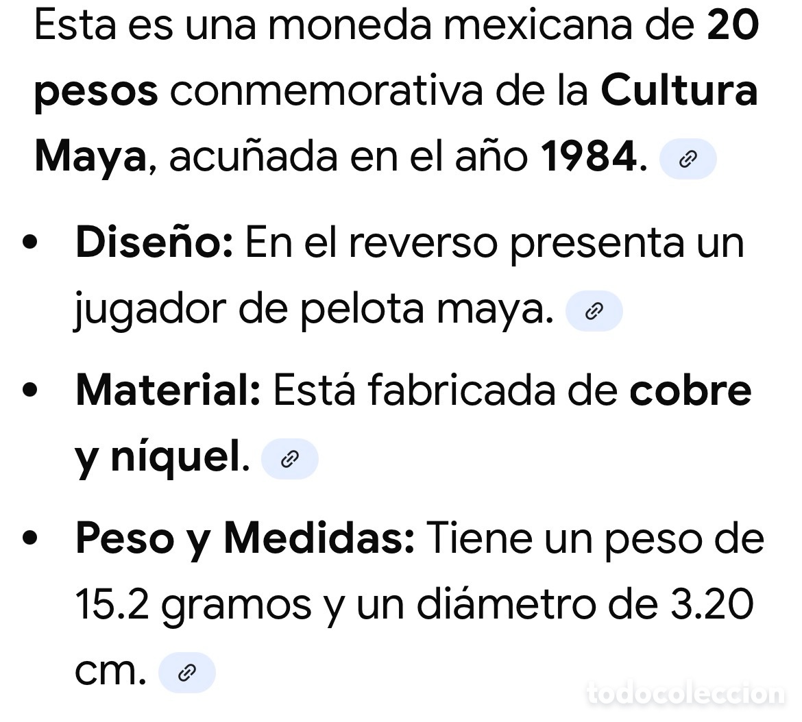 Monedas antiguas de Am&eacute;rica: Moneda mexico a&ntilde;o 1984 - Foto 5