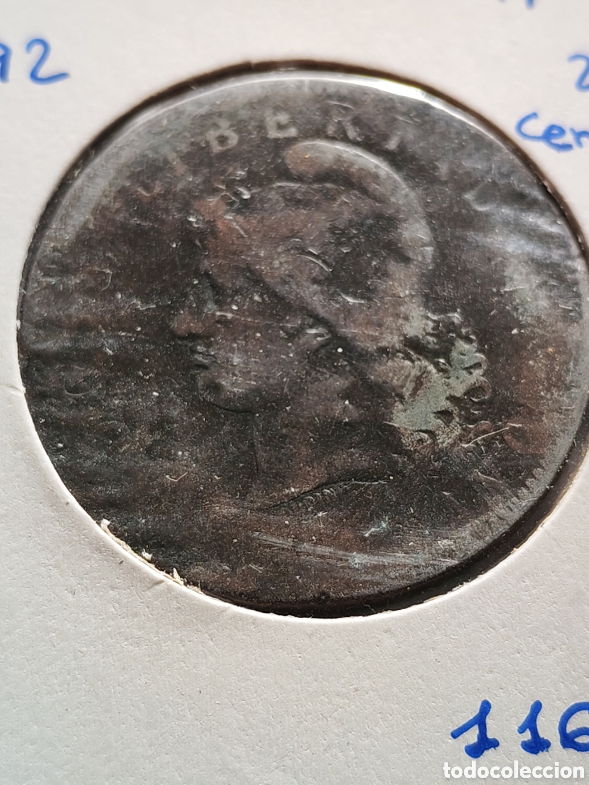Monedas antiguas de Am&eacute;rica: Argentina. 2 centavos. 1892. - Foto 3