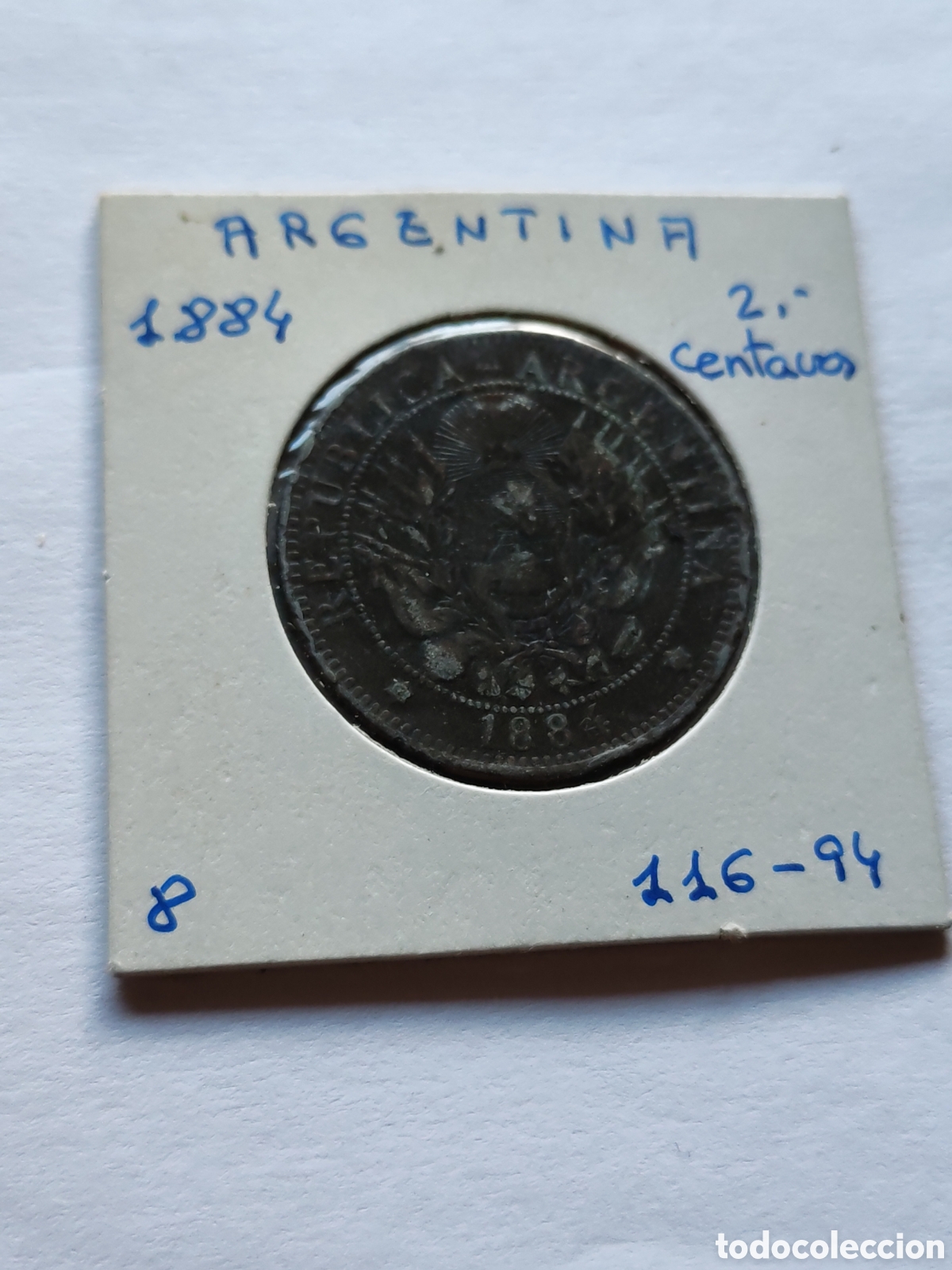 Monedas antiguas de Am&eacute;rica: Argentina. 2 centavos. 1884. - Foto 1