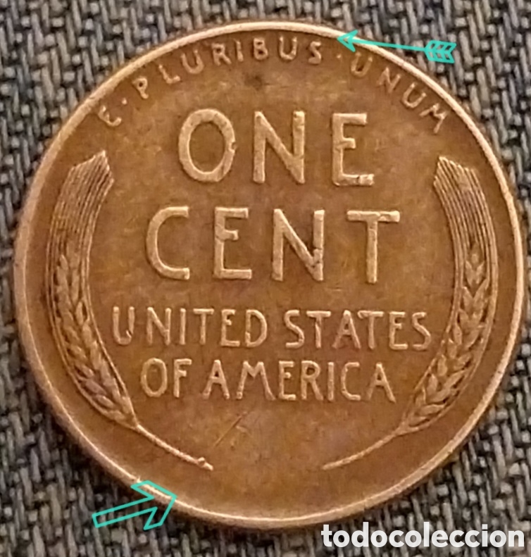 Monedas antiguas de Am&eacute;rica: One Cent eeuu 1941 ERROR Acu&ntilde;aci&oacute;n - Foto 9