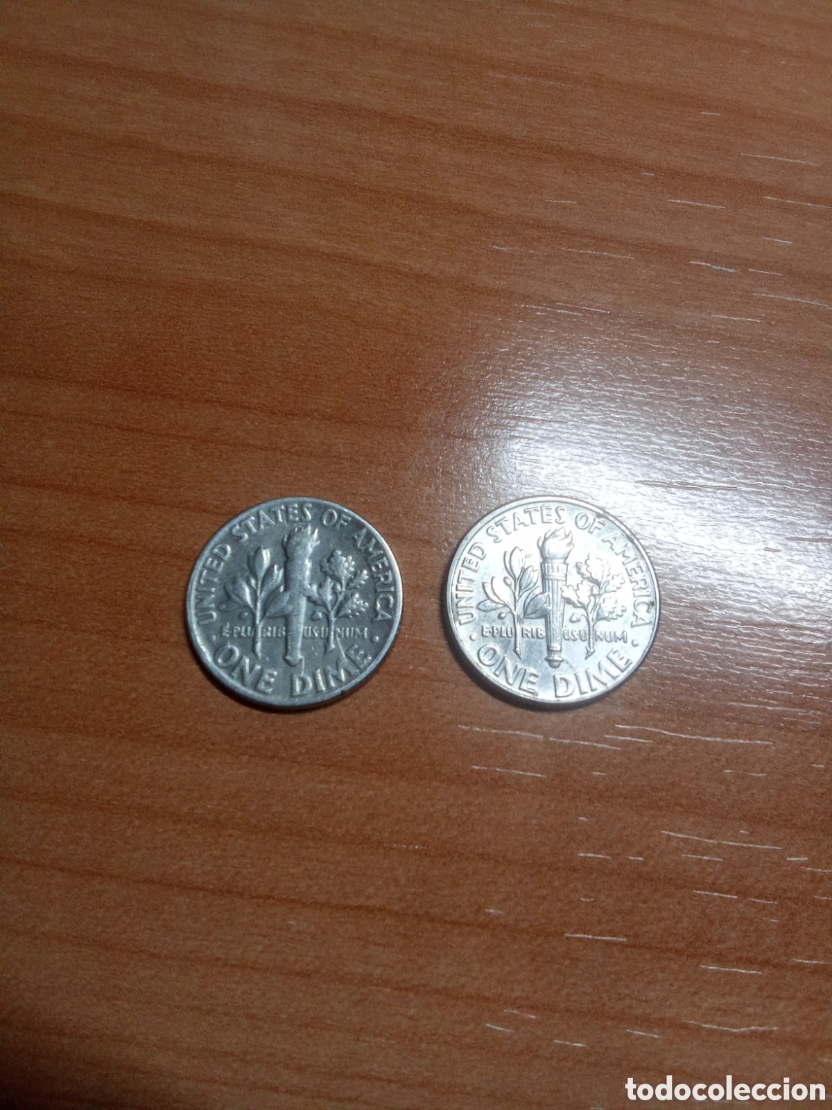 Monedas antiguas de Am&eacute;rica: Monedas u.s.a one dime plata. - Foto 2