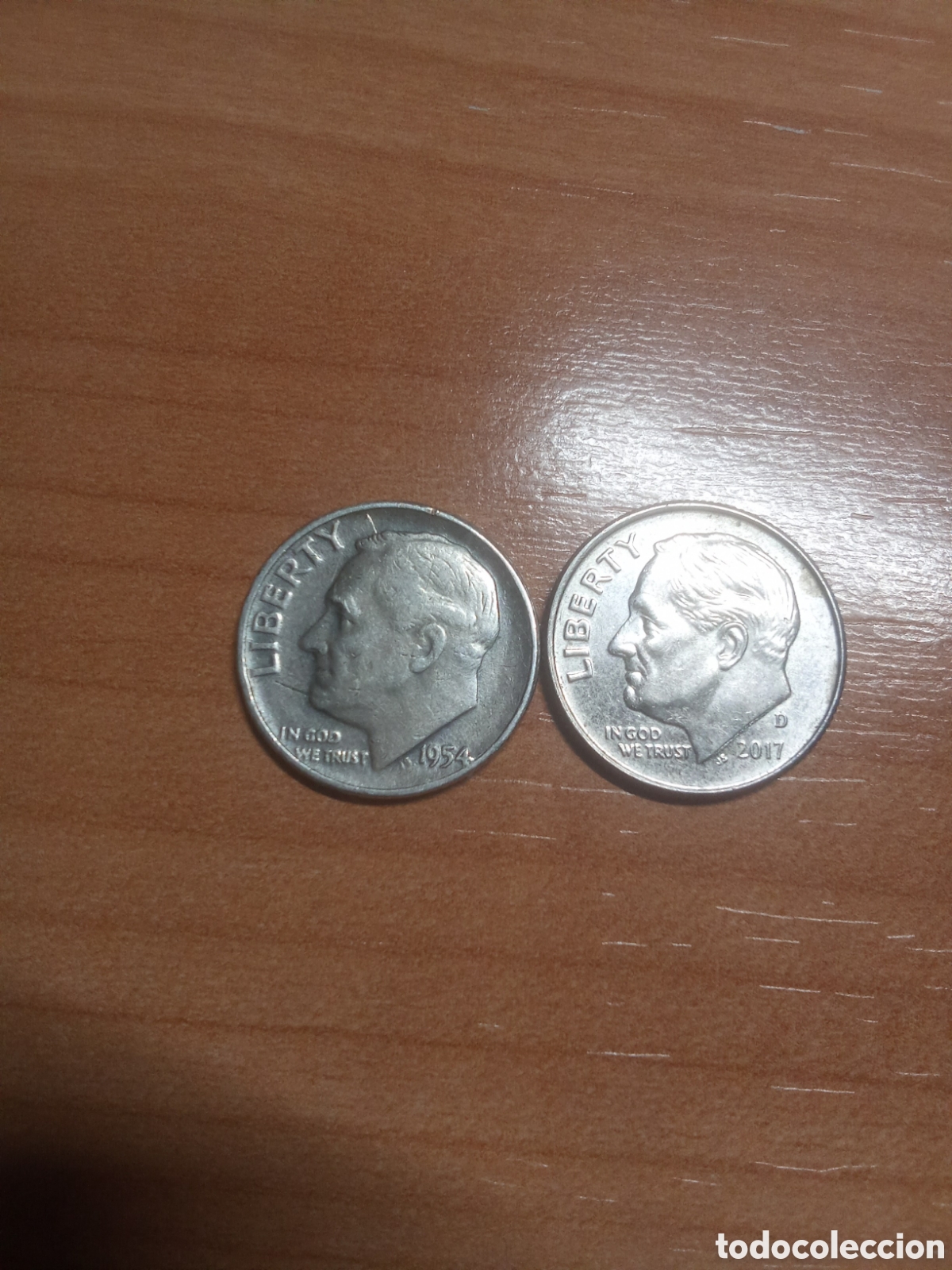 Monedas antiguas de Am&eacute;rica: Monedas u.s.a one dime plata. - Foto 1