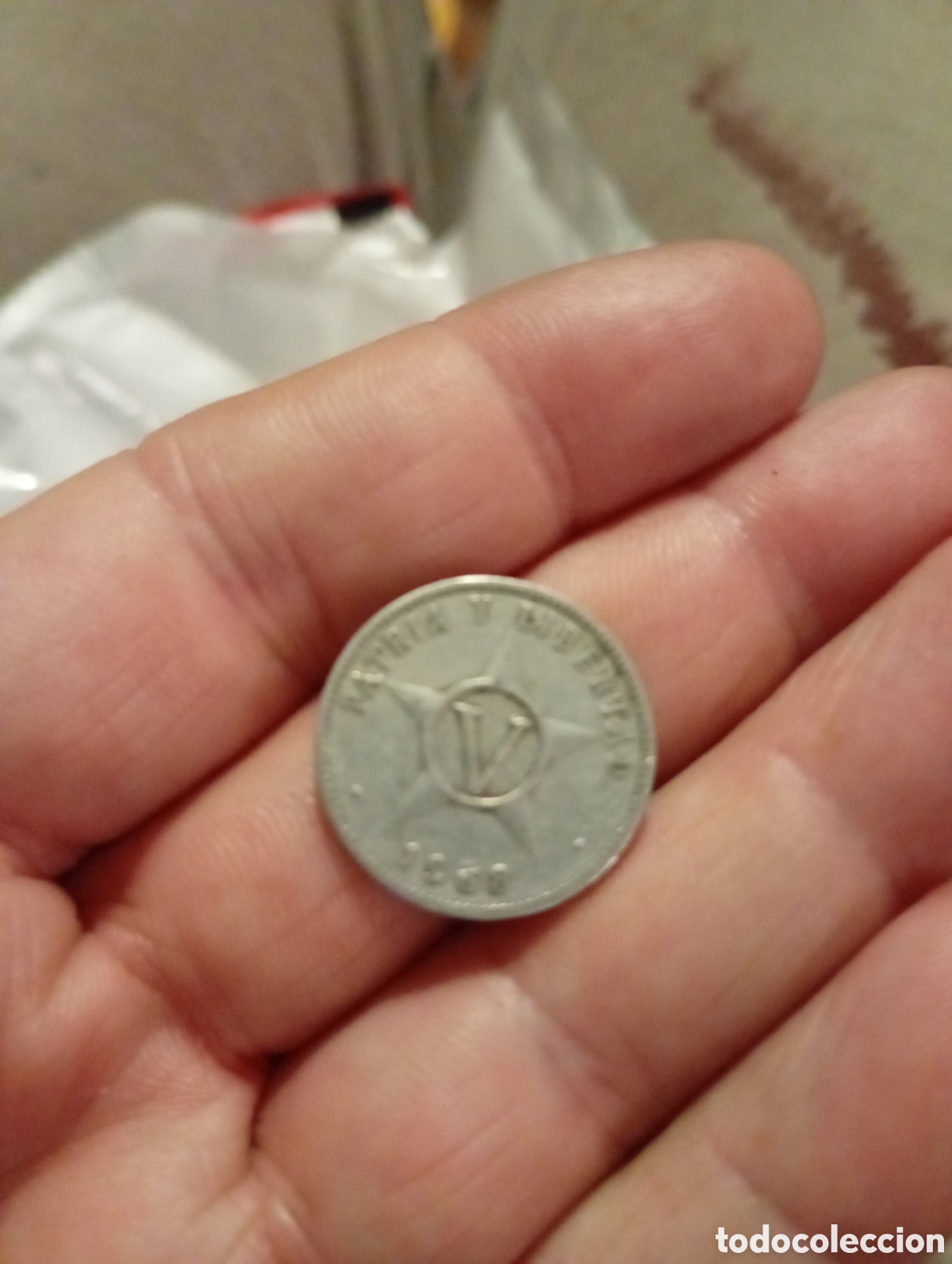 Monedas antiguas de Am&eacute;rica: Cinco c&eacute;ntimos 1968 Cuba - Foto 2