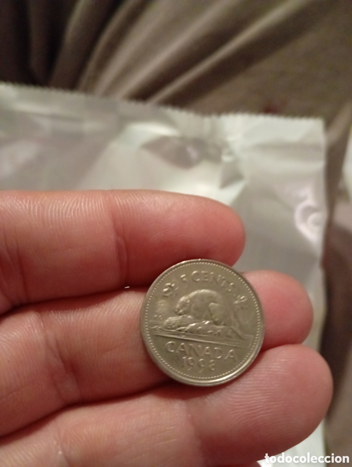 Monedas antiguas de Am&eacute;rica: 5 c&eacute;ntimos Canad&aacute; 1998 - Foto 2
