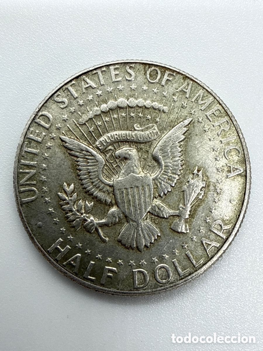 Monedas antiguas de Am&eacute;rica: Moneda de plata 1969 D - Foto 2