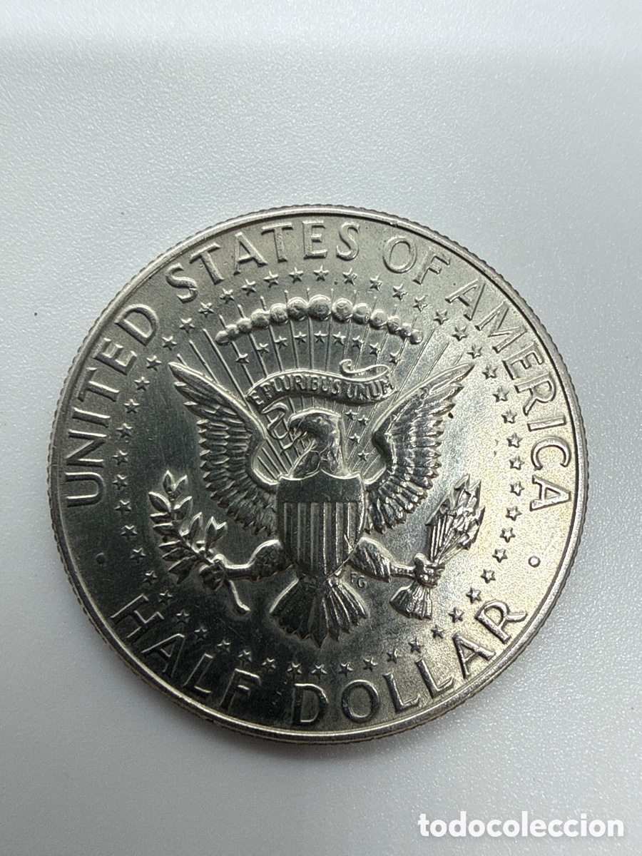 Monedas antiguas de Am&eacute;rica: Moneda de plata 1968 D - Foto 2