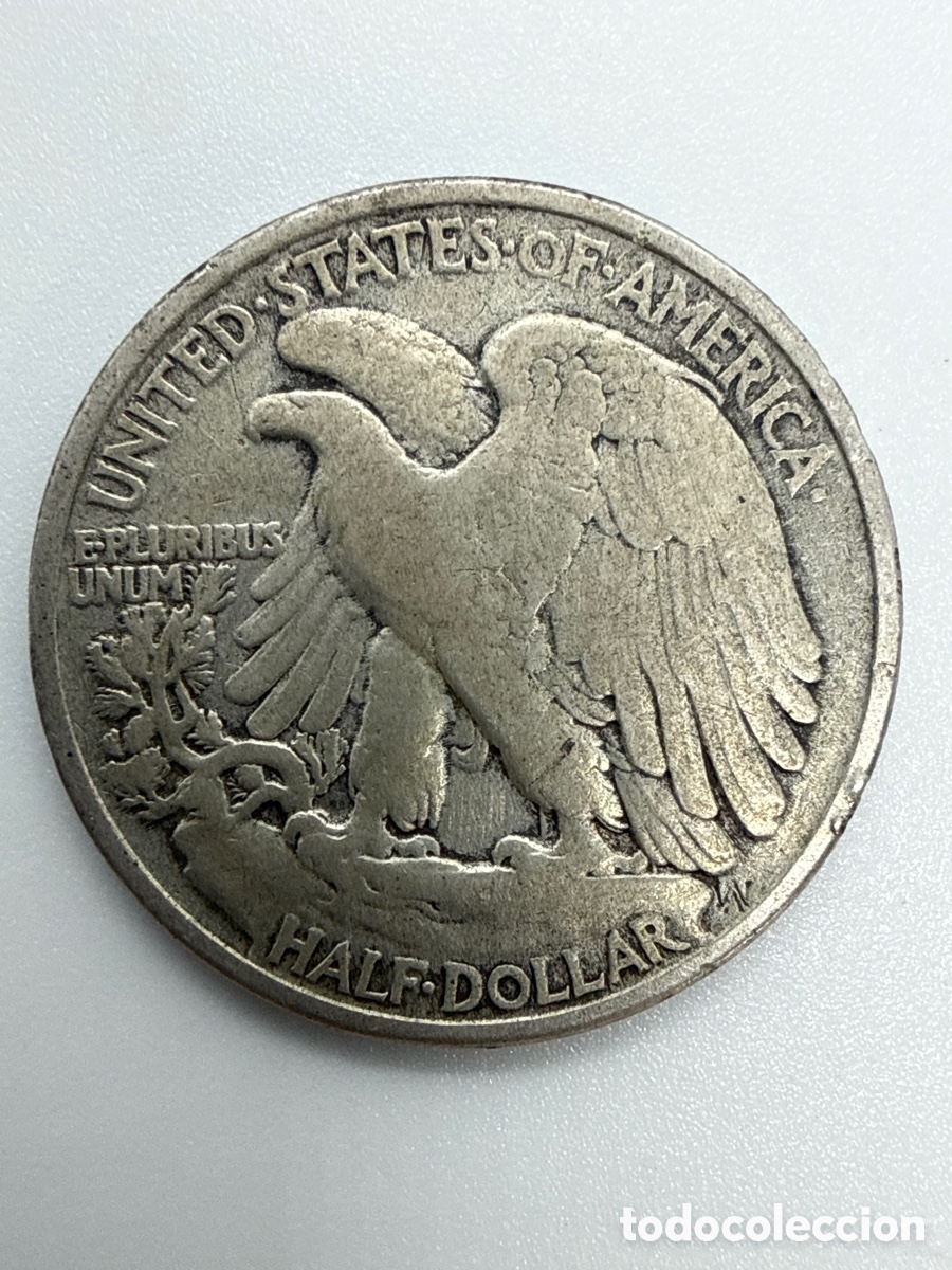 Monedas antiguas de Am&eacute;rica: Moneda de plata 1943 usa - Foto 2